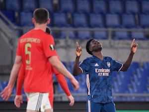 Bukayo Saka scores as Arsenal draw with Benfica in Europa League