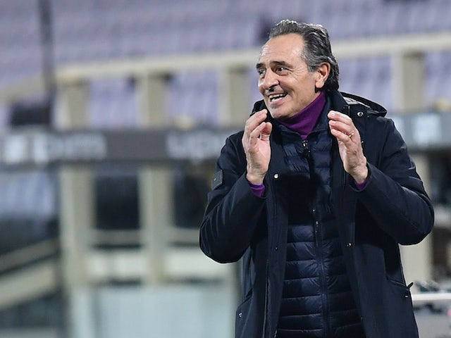 Fiorentina manager Cesare Prandelli pictured in February 2021