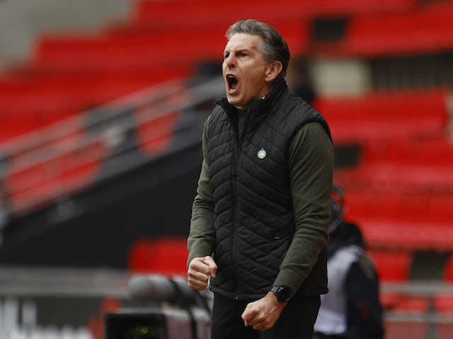 Saint-Etienne manager Claude Puel pictured in February 2021