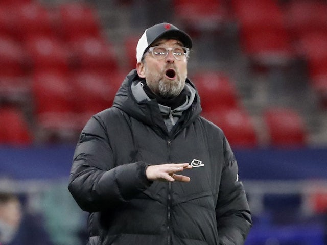 Liverpool manager Jurgen Klopp pictured on February 16, 2021