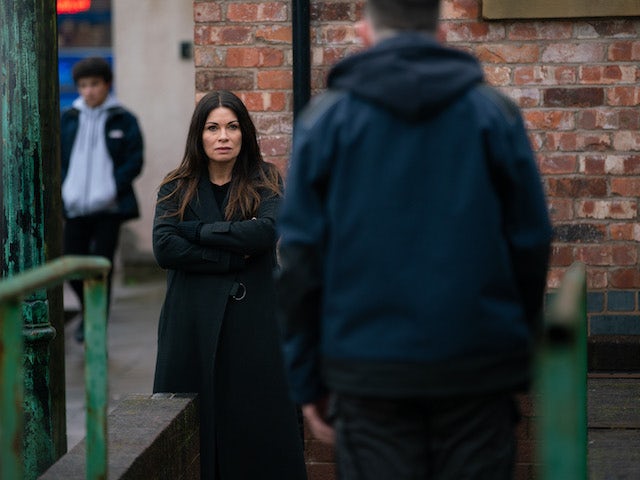 Carla on the first episode of Coronation Street on March 5, 2021
