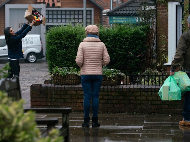 Alya and Sally on the second episode of Coronation Street on March 1, 2021