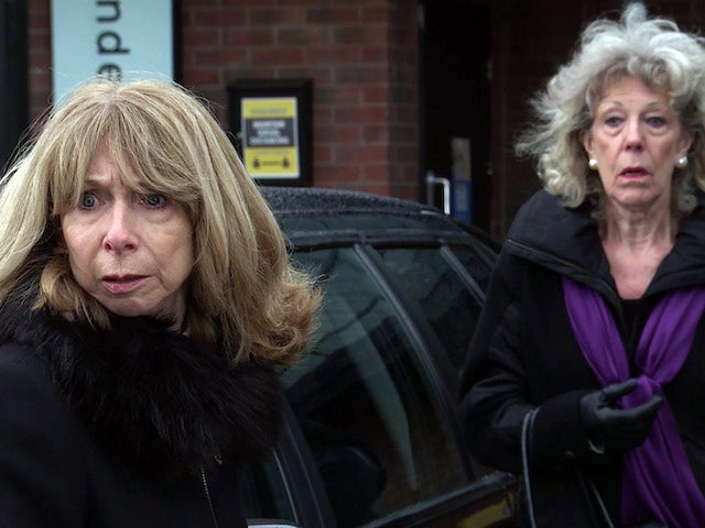 Gail and Audrey on the first episode of Coronation Street on February 24, 2021