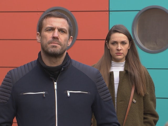 Warren and Sienna on Hollyoaks on February 22, 2021