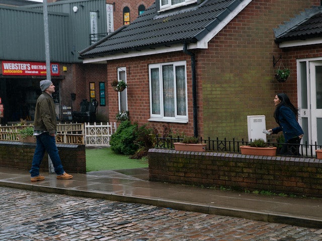Tim and Alya on the second episode of Coronation Street on March 3, 2021