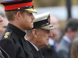 Prince Harry and Prince Philip pictured in November 2016