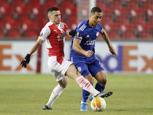 Leicester play out goalless draw with Slavia Prague in first leg of Europa League last-32 tie