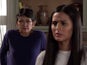 Alya and Yasmeen on the first episode of Coronation Street on February 24, 2021