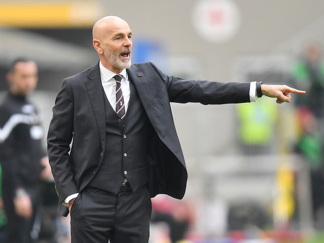 AC Milan manager Stefano Pioli pictured on February 21, 2021
