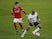 Swansea City's Andre Ayew in action with Nottingham Forest's James Garner in the Championship on February 17, 2021