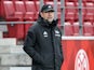 Union Berlin coach Urs Fischer reacts in February 2021