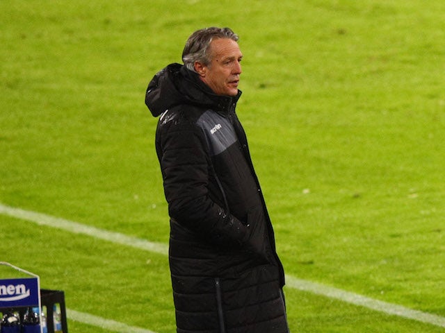 Arminia Bielefeld manager Uwe Neuhaus pictured in February 2021