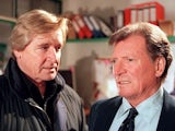 Bill Roache and Johnny Briggs in their 'Ken and Mike' Coronation Street pomp