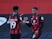 Bournemouth's Arnaut Danjuma celebrates scoring their first goal on February 27, 2021
