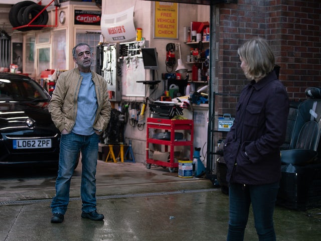 Kevin and Abi on Coronation Street on March 12, 2021