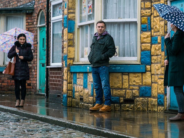 Alina and Tyrone on the first episode of Coronation Street on March 8, 2021