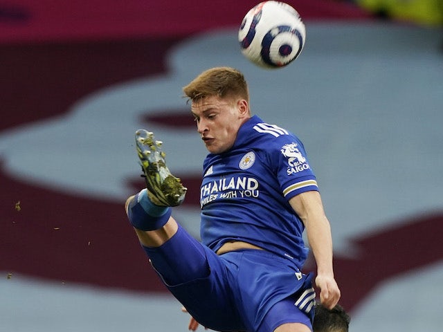Harvey Barnes in action for Leicester City on February 21, 2021