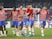 Granada players celebrate overcoming Napoli in the Europa League on February 25, 2021