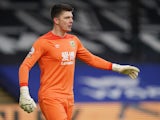 Nick Pope in action for Burnley on February 13, 2021