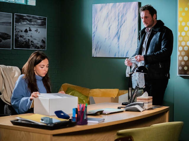 SATURDAY, MARCH 5 EMBARGO: Ruby and Martin on EastEnders on March 8, 2021