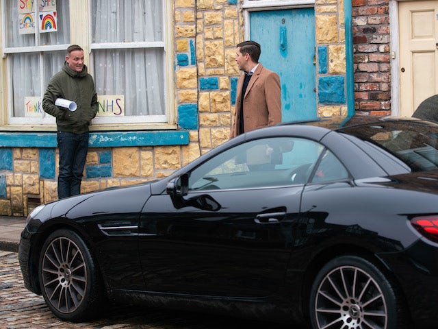 Steve and Todd on the second episode of Coronation Street on March 10, 2021