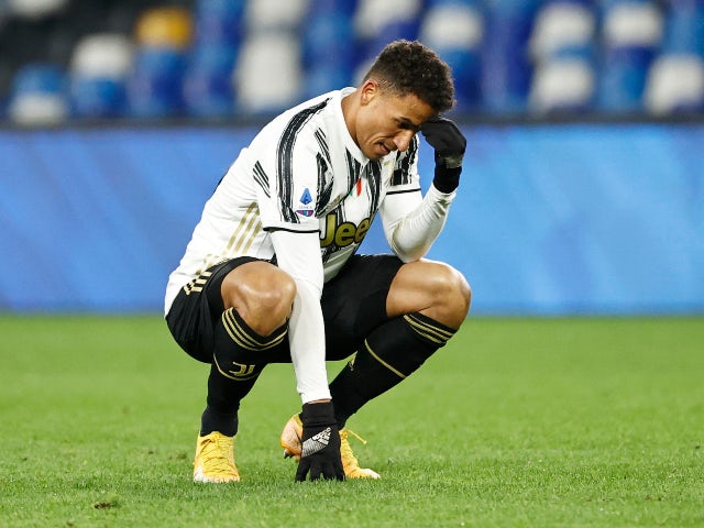 Danilo in action for Juventus in February 2021