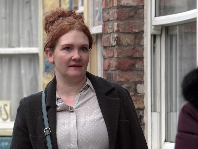 Fiz on the first episode of Coronation Street on March 24, 2021
