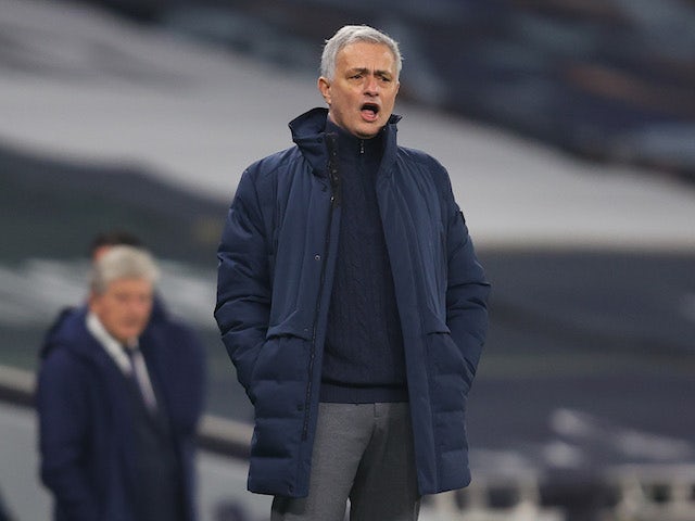 Tottenham Hotspur manager Jose Mourinho pictured on March 7, 2021