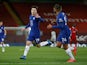 Mason Mount celebrates scoring for Chelsea against Liverpool in the Premier League on March 4, 2021