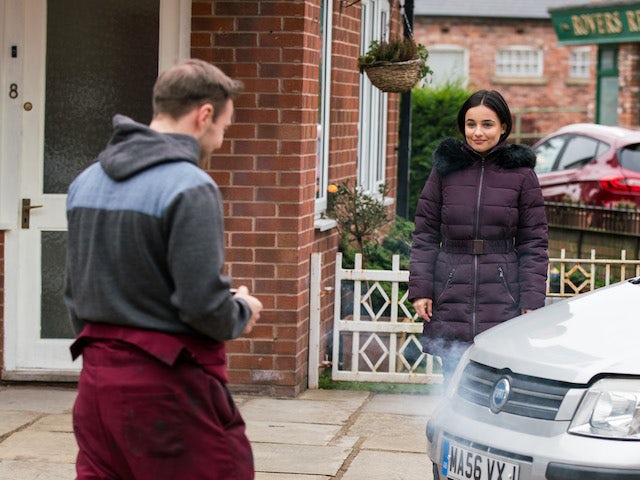 Alina and Tyrone on the first episode of Coronation Street on March 17, 2021