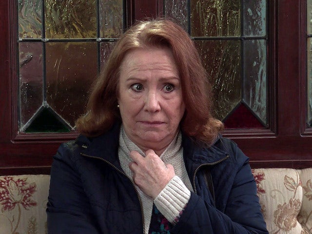 Cathy on the first episode of Coronation Street on March 24, 2021