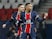 Paris Saint-Germain's Kylian Mbappe celebrates scoring against Barcelona in the Champions League on March 10, 2021