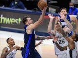 Dallas Mavericks guard Luka Doncic in action against San Antonio Spurs on March 10, 2021