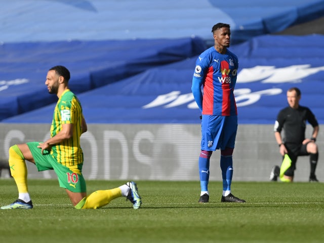 Wilfried Zaha becomes first Premier League player to not take knee