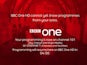 BBC One HD on-screen message