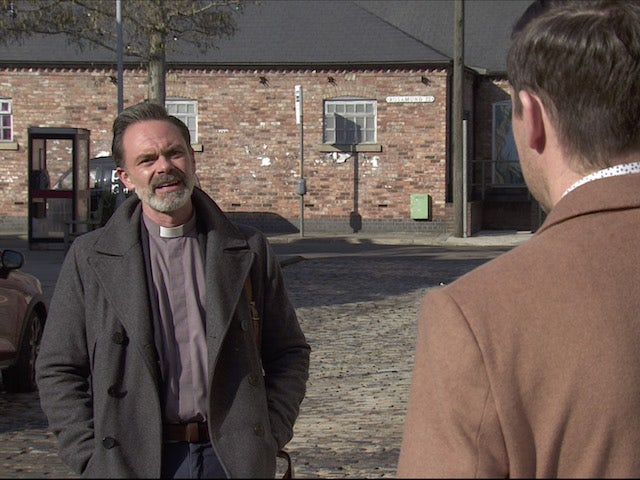 Billy on the first episode of Coronation Street on March 29, 2021