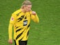 Erling Braut Haaland in action for Borussia Dortmund on March 20, 2021