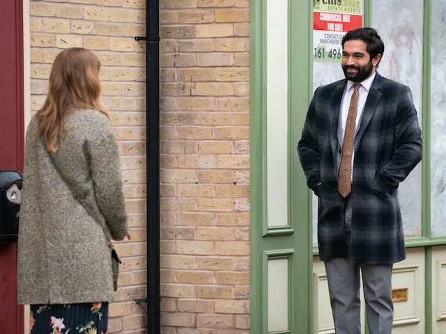 Imran on the first episode of Coronation Street on March 29, 2021