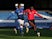 Morecambe's Carlos Mendes Gomes in action with Oldham Athletic's Dylan Fage in League Two on October 20, 2020