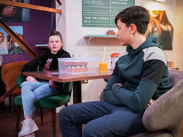 Lily and Will on EastEnders on March 30, 2021