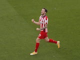 Atletico Madrid's Saul Niguez in action on January 31, 2021