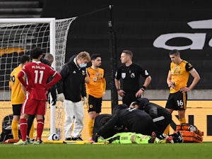Wolves goalkeeper Rui Patricio conscious after head injury