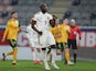 Belgium's Romelu Lukaku celebrates scoring against Wales on March 24, 2021