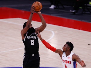 NBA roundup: James Harden propels Nets to win over Pistons