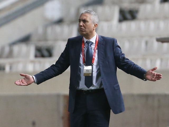 Cyprus manager Nikos Kostenoglou pictured in March 2021