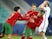 Portugal Under-21s forward Dany Mota celebrates scoring against England Under-21s on March 28, 2021