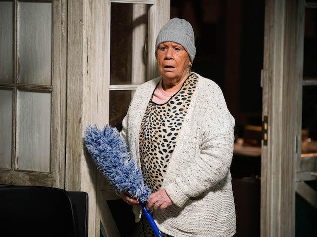 Mo on EastEnders on April 5, 2021