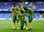 West Bromwich Albion's Mbaye Diagne celebrates scoring their fourth goal against Chelsea in the Premier League on April 3, 2021
