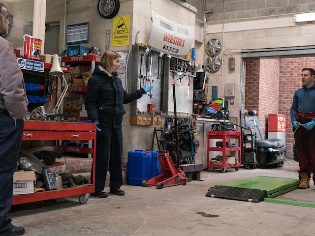 Kevin, Abi and Tyrone on the first episode of Coronation Street on April 14, 2021