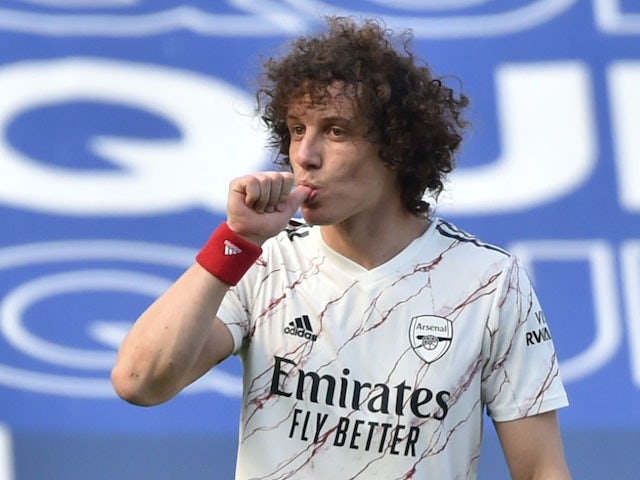 David Luiz in action for Arsenal on February 28, 2021